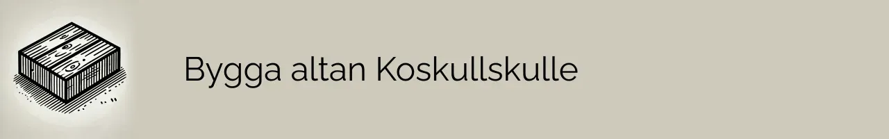 Bygga altan Koskullskulle